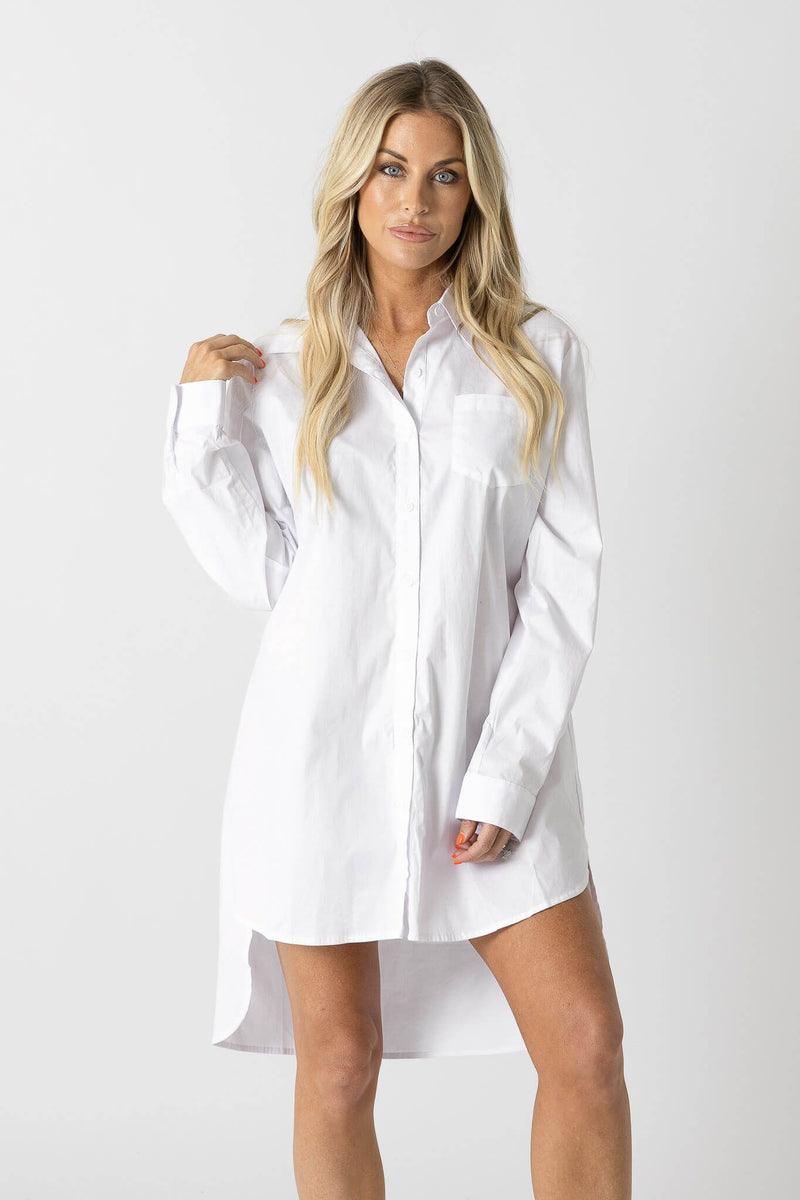 guess shirt dress Guess Deanna Faux-Suede Shirt Dress in Natural