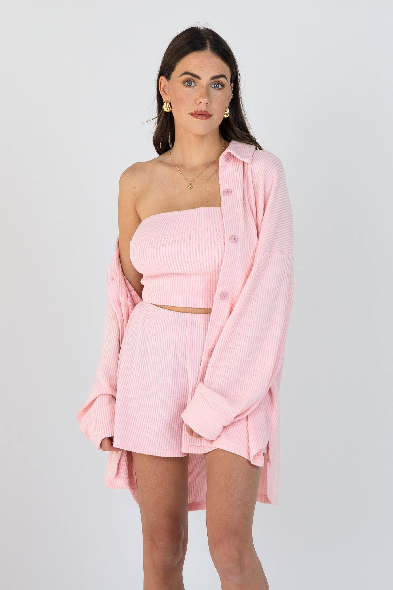 All Weekend Long Pant Set Posh Pink – The Foxy Kind