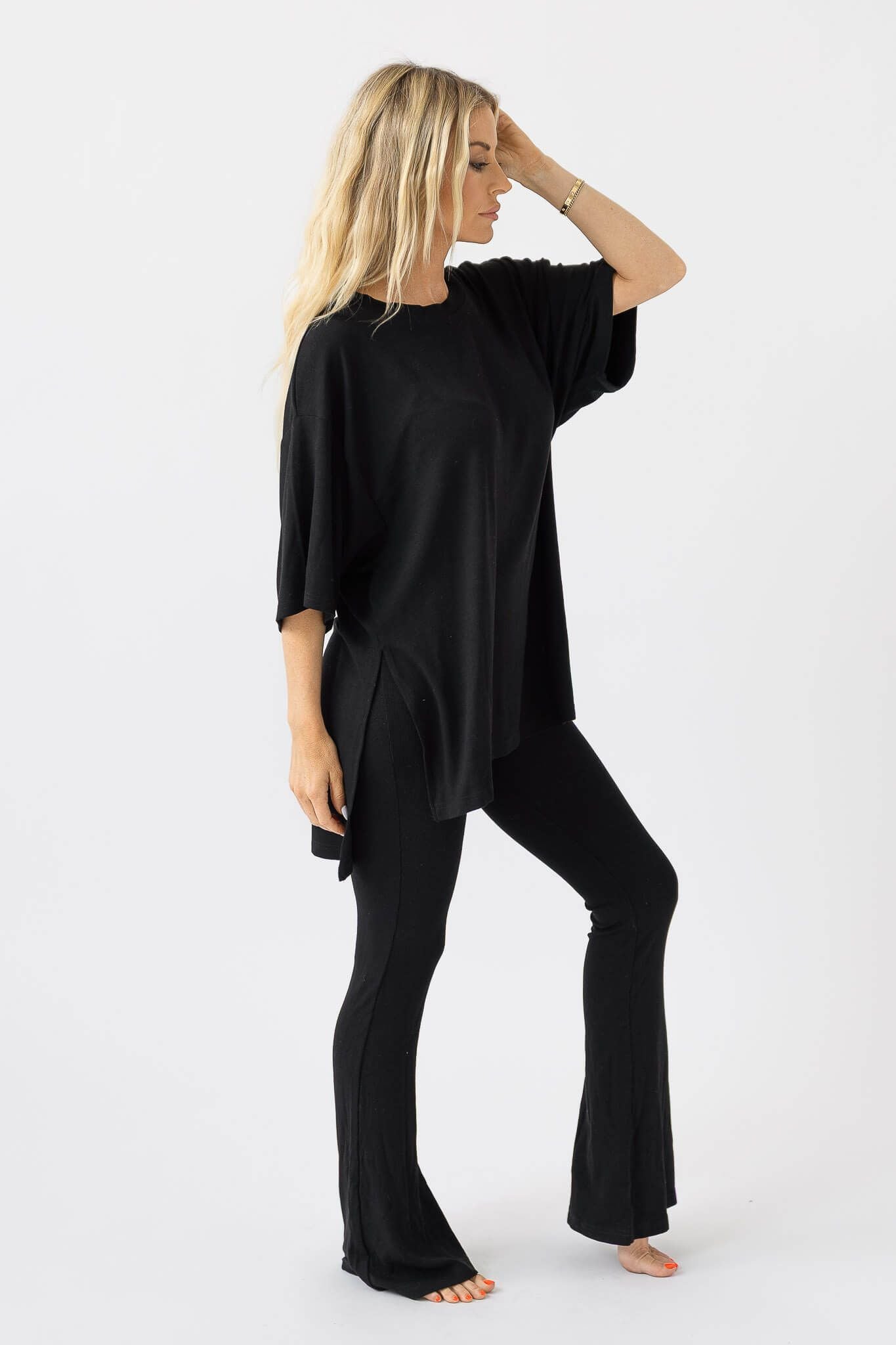 All Weekend Long Pant Set Black – The Foxy Kind
