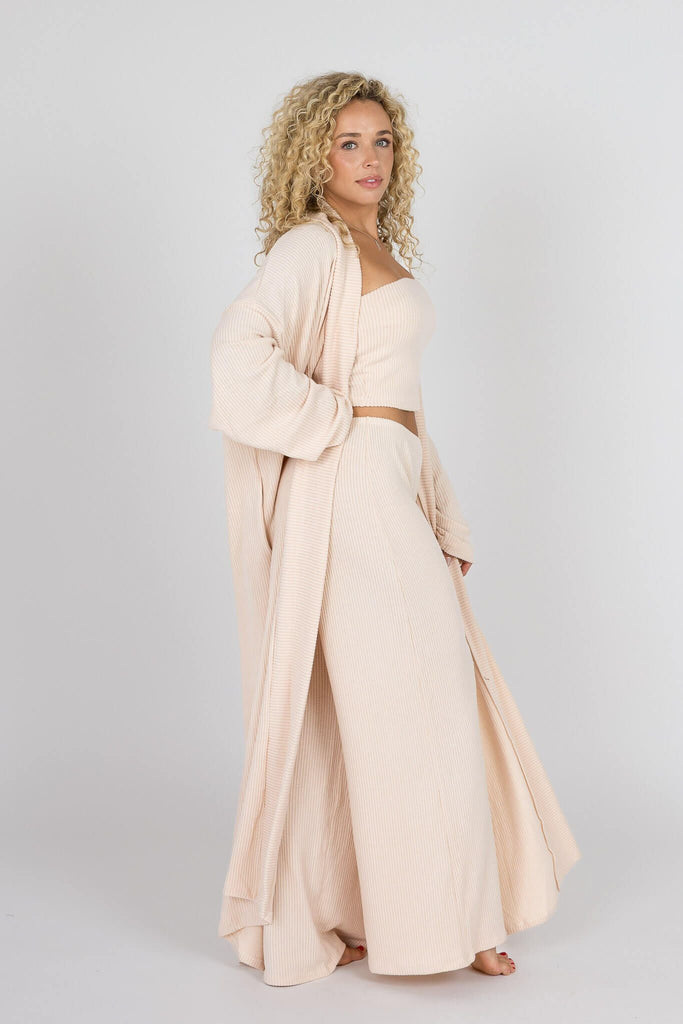 Yacht Club Tube Top Cardigan Pant Set Bellini – The Foxy Kind