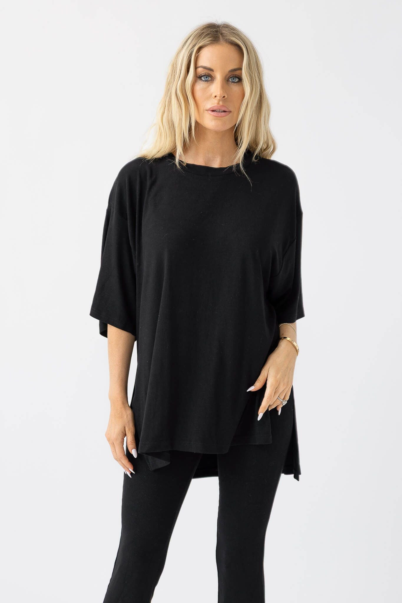 All Weekend Long Pant Set Black – The Foxy Kind